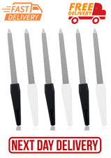 6PCS Metal Nail File Set Stainless Steel Double Sided Nail Care Tool Travel