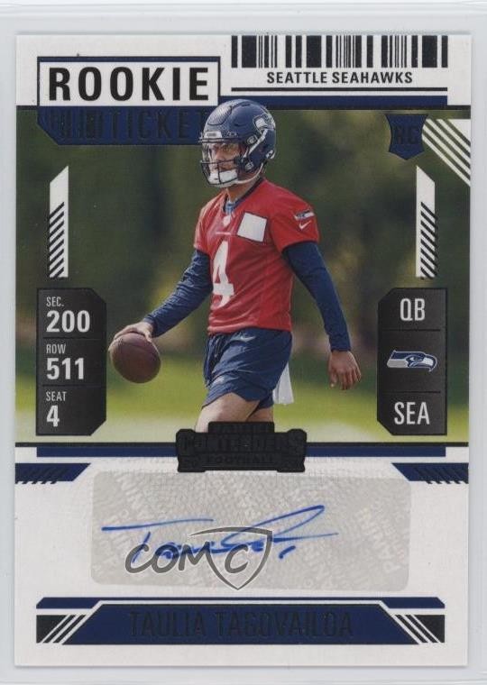 2024 Contenders Ticket Variation Hobby Taulia Tagovailoa Rookie Auto RC 19a0