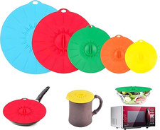 Coperchi in Silicone, per Pentole, Padelle, Tazze E Microonde, Con Effetto Vento