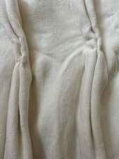 Pair Of Cream Double Pinch Pleat Lined And Interlined Curtains
