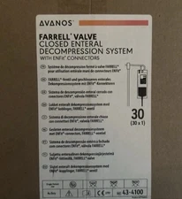 Farrell Valve Closed Enteral Decompression bags 20-4100 Case Of 30