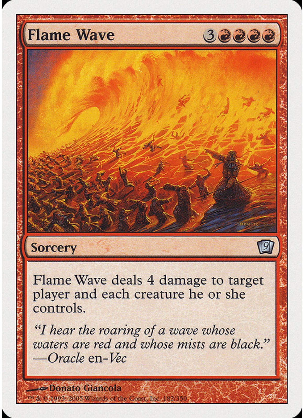 Flame Wave #182 9th Edition NM