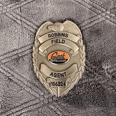 Genuine Geek Squad Badge Robbins Field Agent