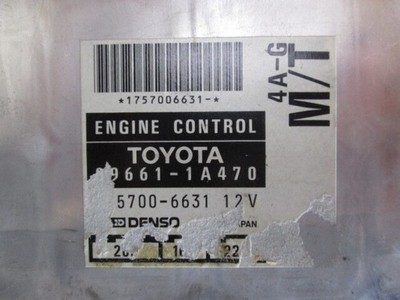 JDM Toyota AE111 4AGE Black Top Engine Control Unit Computer 89661
