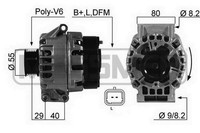 ERA 210523A Generator, Lichtmaschine FüR Dacia Logan Pick-Up (Us_)