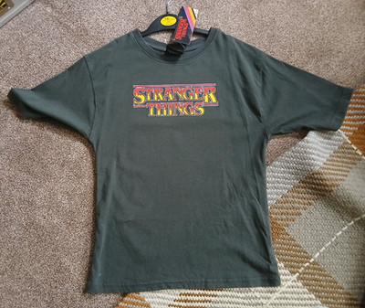 STRANGER THINGS Demogorgon Official Kinder T-Shirt 7-8 Jahre grau