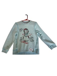 Disney Store Animators Collection Kids Size 5:6 Blue Green Snow White Sweatshirt