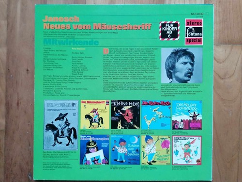 LP: JANOSCH - Neues vom Mäusesheriff - FONTANA SPEZIAL - Foto 2 di 2
