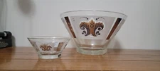 VINTAGE ANCHOR HOCKING (FESTIVAL) CHIP AND DIP SET "NO HOLDER"