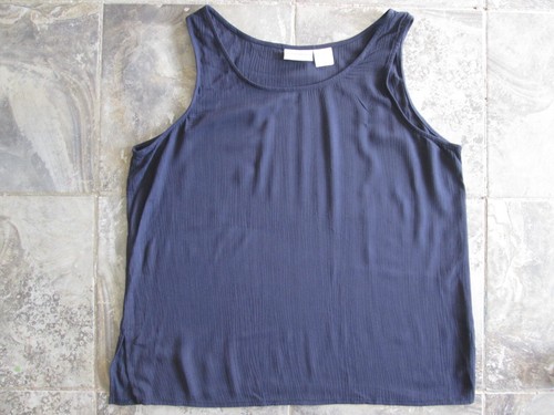 Coldwater Creek Women's 18 XL 3-Piece Set Pants Tank Shirt Cardigan Blue Rayon - Picture 10 of 23