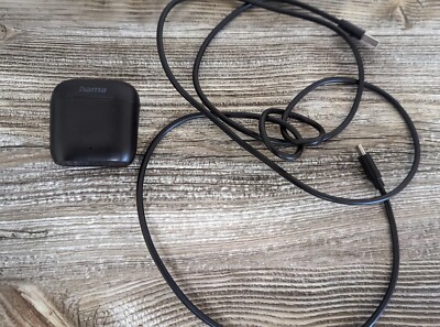 HAMA - True Wireless Bluetooth Earphones + Charging Case, Black