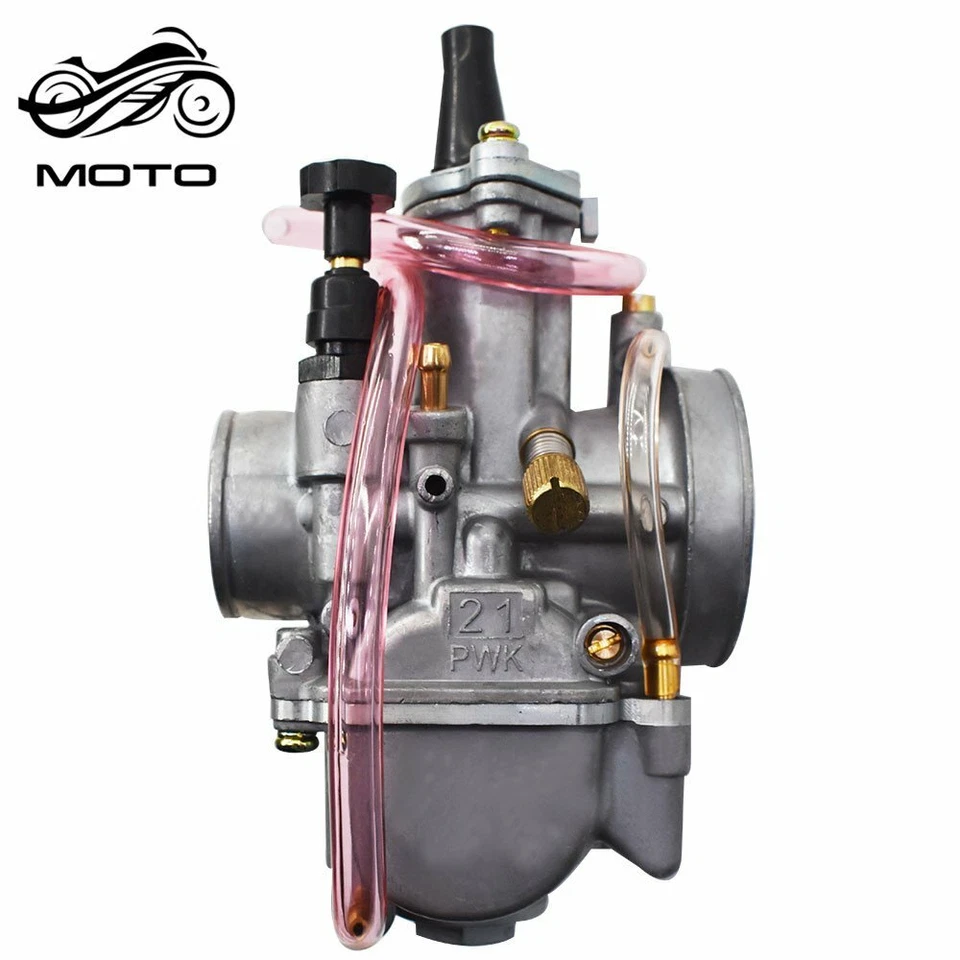 NUEVO Carburador de motocicleta duradero de 21 mm apto para carburador scooter carreras ATV Foto 4 de 4