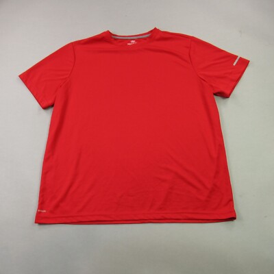 Athletic Shirt Mens 2XL Short Sleeve Active Wear Workout Sportswear
