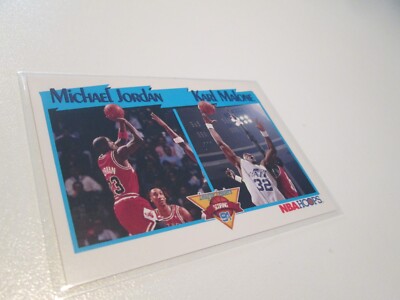 Michael Jordan / Karl Malone   League Leaders  #306  NBA Hoops 1991