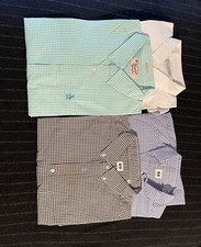 Set Of 4 Men’s Size L Dress Shirts - 3 Uniqlo, 1 Original Penguin Munsingwear
