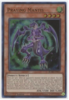 Natura's Mantis (遊戯王) Yu-Gi-Oh! - Praying Mantis - BLMR-EN033 - Ultra Rare - 1st Ed - NM