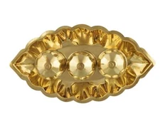 Brass Chandan Roli Tika Set Chawal Akshat Haldi Kumkum Holder Box with Lid