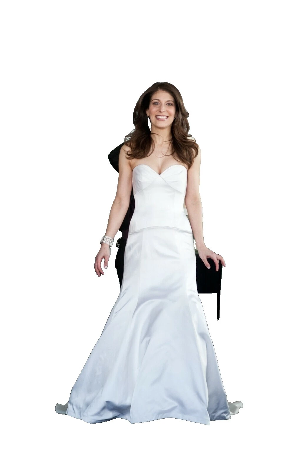 A-Line 100% seda Talla 0 mujeres vestidos de novia