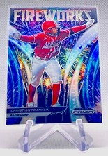 2021 Panini Prizm Draft Picks Christian Franklin Fireworks Silver Prizm #F-CF