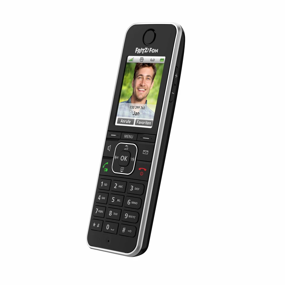 AVM FRITZ!Fon C6 Schnurlos-Telefon Hd-Telefonie Anrufbeantworter Ladeschale Eco - Bild 2 von 4