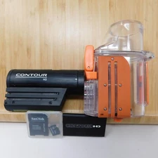 Contour HD  1300 1080p Camcorder Waterproof Case Battery Black Tested Works
