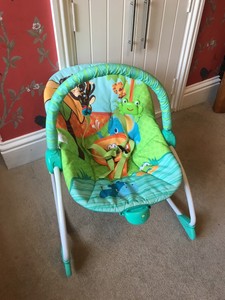 Details About Bright Starts Bouncer Vibrating Chair With Activity Bar