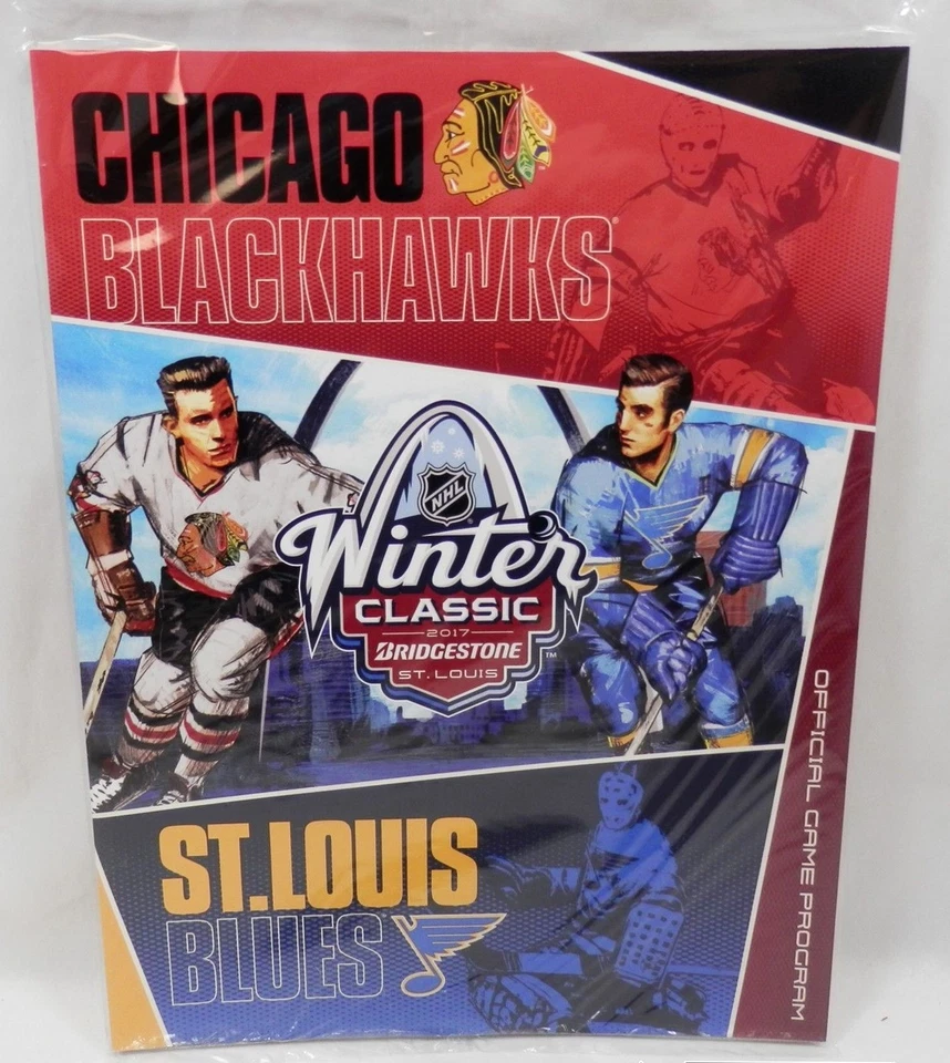 Winter Classic 2017 NHL Blackhawks Vs Blues Game Program Edición Limitada Nuevo Sellado Foto 3 de 4