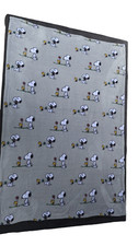 PEANUTS Snoopy Woodstock Plush Throw Blanket 60X70  Flowers Grey Super Soft