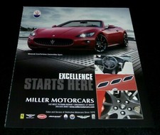 MASERATI GRANTURISMO CONVERTIBLE SPORTS CAR ADVERTISEMENT EXCELLENCE STARTS HERE
