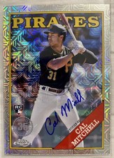 2023 TOPPS SERIES 1 SP ROOKIE AUTO CAL MITCHELL #/199 MOJO REFRACTOR