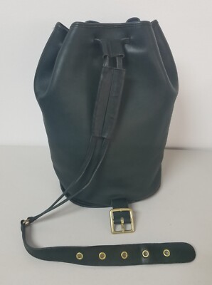 Vintage COACH #9929 Bottle Green Leather 