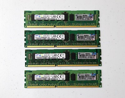 HP 4GB 1Rx4 PC3L-10600R DDR3 1333MHz 1.35V ECC REG Server Memory 647647-071