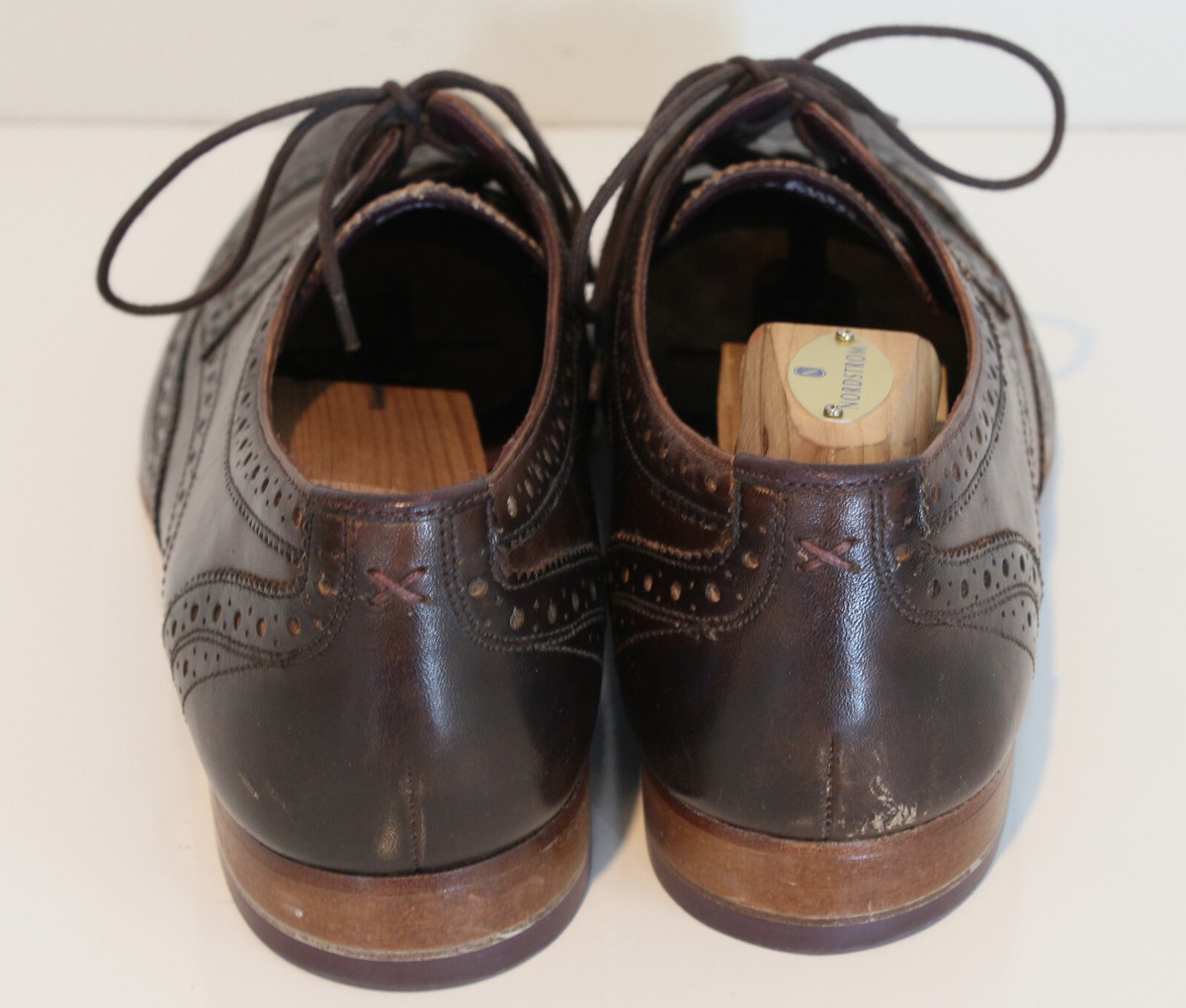 Ted Baker Gryene Derby Short Wingtip Dress Shoes Dark Brown  display picture 1