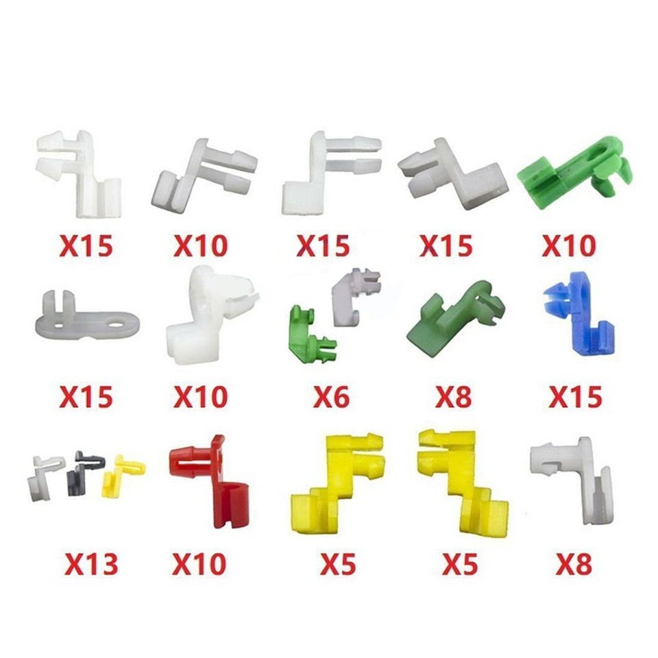 Plastic Door Lock Rod Clips Set with 160pcs Perfect for Car Enthusiasts