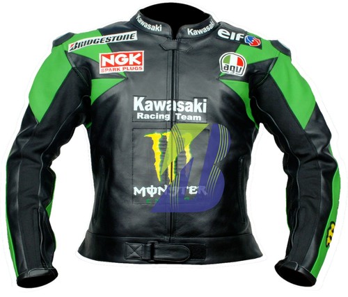 BLACK* MOTORCYCLE LEATHER JACKET 