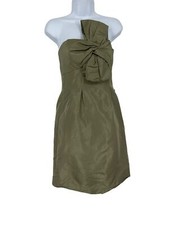 J. Crew Bow Monde Strapless Silk Dress NWT Size 2