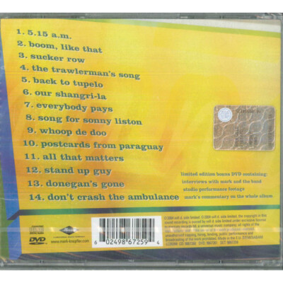 Mark Knopfler CD DVD Shangri-La Limited Edition / Mercury Mark Knopfler CD DVD Shangri-La Limited Edition / Mercury