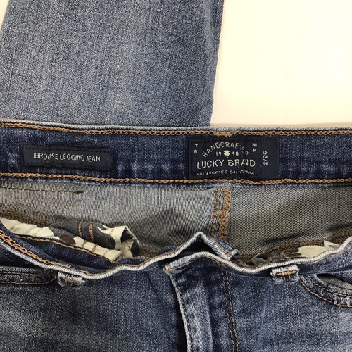 Lucky Brand Damen Skinny Jeans 2/26 Stretch Distressed ausgefranster Saum blau - Bild 6 von 12