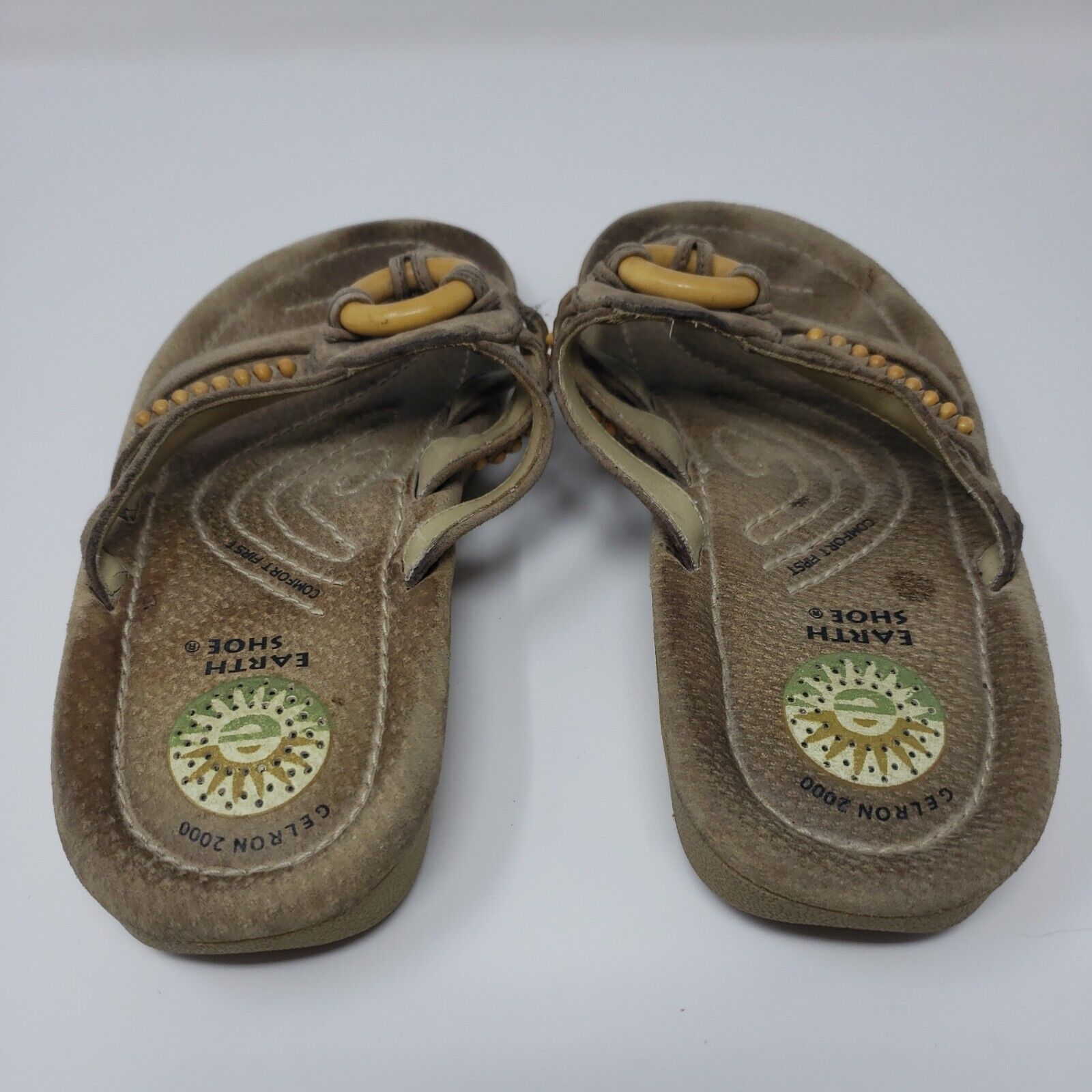 Earth Shoe Pueblo Leather Thong Sandals Comfort F… - image 4