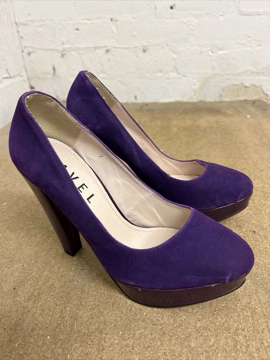 Suede hotsell purple heels