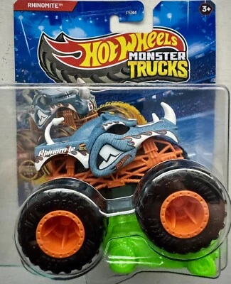 Hot Wheels HW Monster Trucks Live RHINOMITE Truck 1:64 New Packaging Rhinoceros