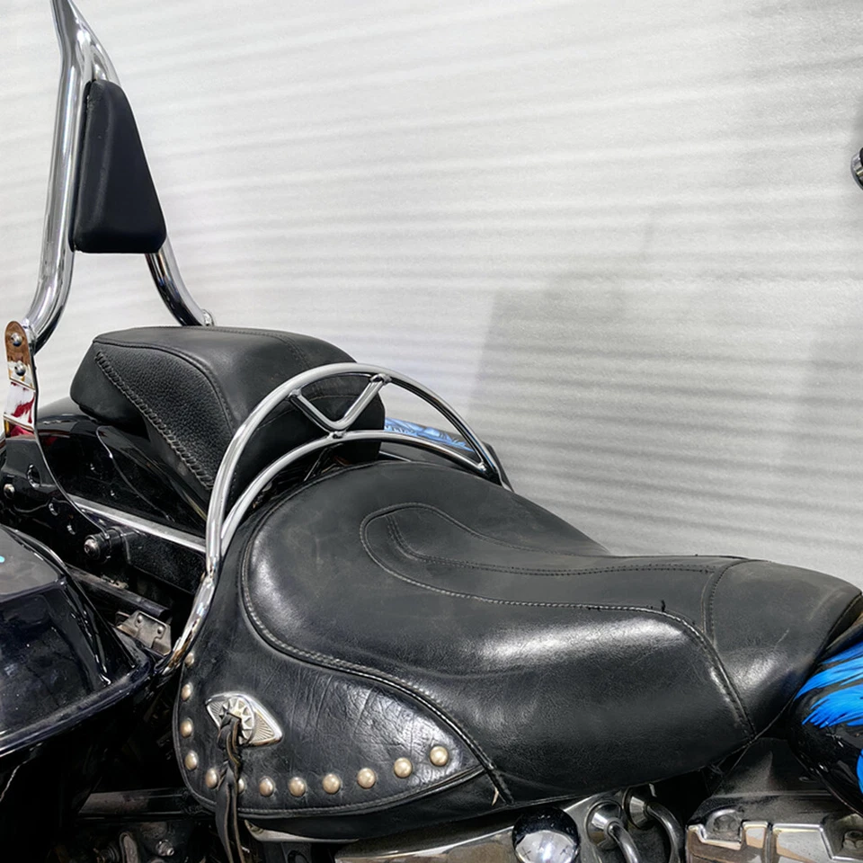 Kit de riel de agarre de asiento fijo al guardabarros trasero para Harley Heritage Classic Fat Boy Foto 3 de 4