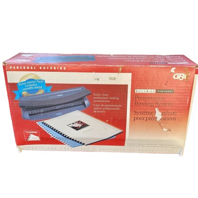 GBC Personal Docubind Presentation Binding System Machine