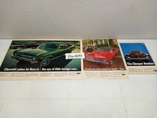 3 Vintage 1969 CHEVROLET NOVA ADS Original Print Ad various sizes