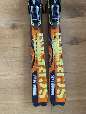 Salomon SCREAM 10 Xtra HOT skis skiis 175cm & Salomon s912 PILOT