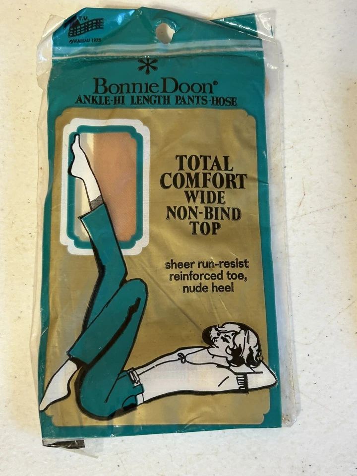 Calcetines de nailon elásticos vintage Bonnie Doon/Hanes para mujer nuevos stock antiguo lote 3 g2 Foto 3 de 4