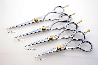 SANGUINE Silver Hairdressing Scissors Hair Cutting Scissor Barber Shears All Sizes + CASE
