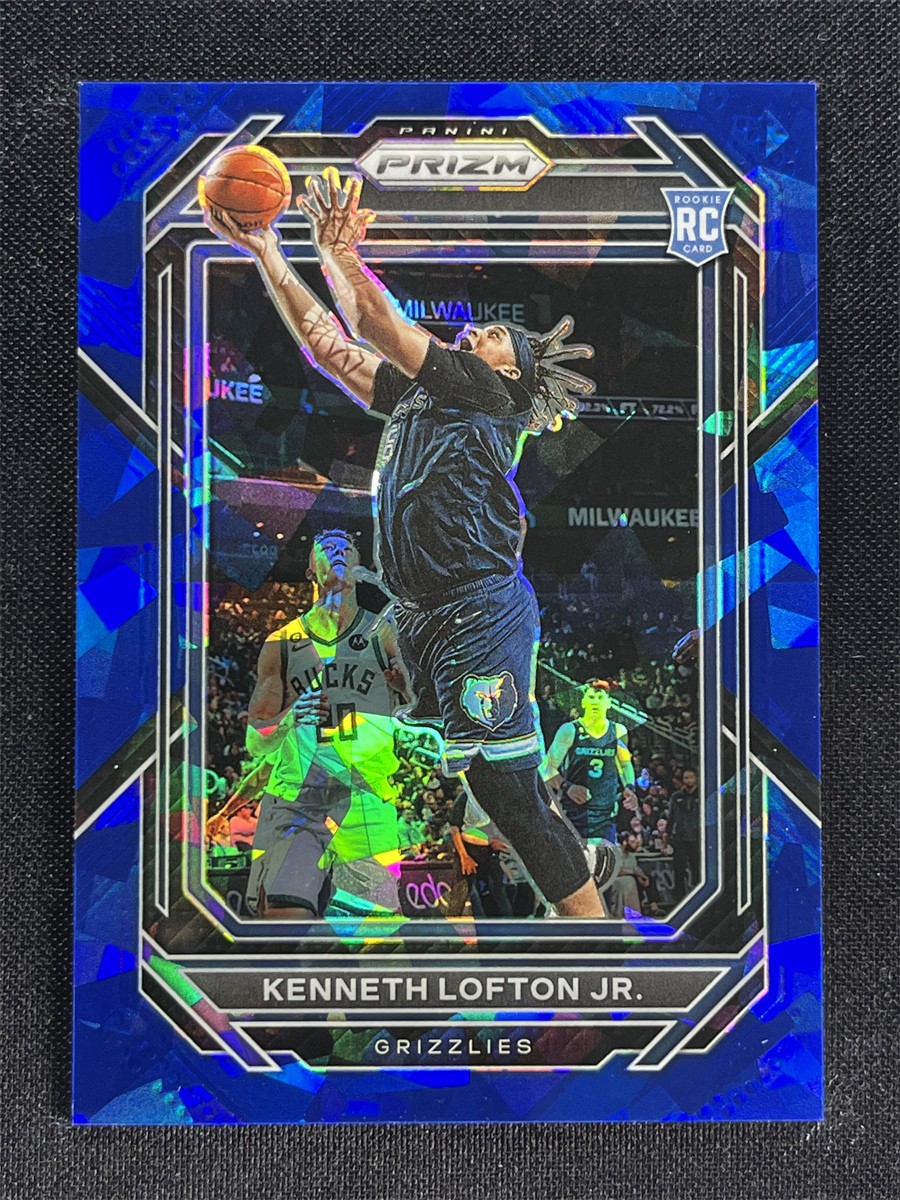 2022-23 Panini Prizm Kenneth Lofton Jr. #253 Blue Cracked Ice RC Rookie /125