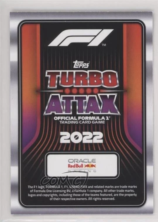 2022 Topps F1 Turbo Attax Sprint Winner Max Verstappen #166 - Image 2 of 2