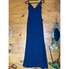 NWT Lulus Melora Navy Blue Sleeveless Maxi Dress Gala Banquet Bridesmaid Size M
